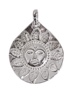 Silver Plate Sun Amulet, India