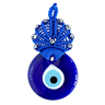 XL Glass Evil Eye w/Macrame, Turkey