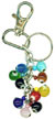 Multi-color Evil Eye Keychain 2.5x3x9cm, Turkey