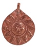 Hindu Copper Sun Amulet, India