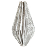 Paper Lamp Shade White Teardrop, India