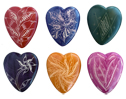 Handcarved Engraved Stone Heart, Haiti