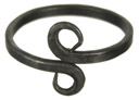 Handforged S Napkin Ring, India