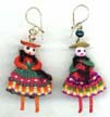 Mini Cholita Earrings, Peru