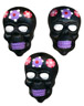 Black Skull Mask Lg Bead, Peru