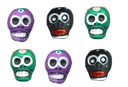 Mini Colorful Skull Beads, Peru