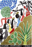 Borges Woodblock Print, Lg