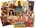 Vintage Mexican Calender Postcards