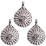 Silver Plate Small Sun Amulet, India