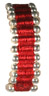 Red w/Silver Bead Ring, Colombia