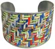 Woven Recycled Tin Lg. Bracelet, India