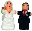 Bride & Groom Finger Puppets, Peru