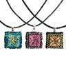 Hmong Sm. Square Pendant Necklace, Vietnam